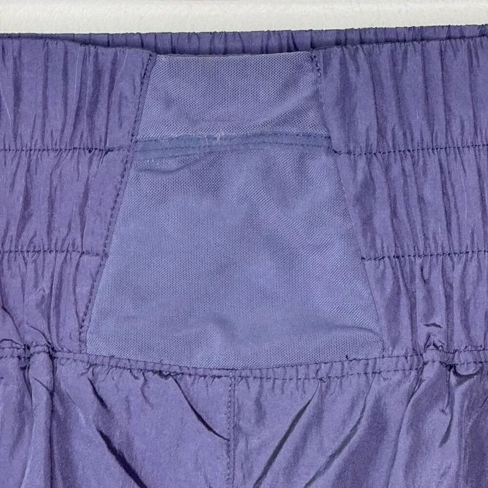 Free People Movement The Way Home High Waisted Metallic Purple Shorts - Women’s - Picture 5 of 9